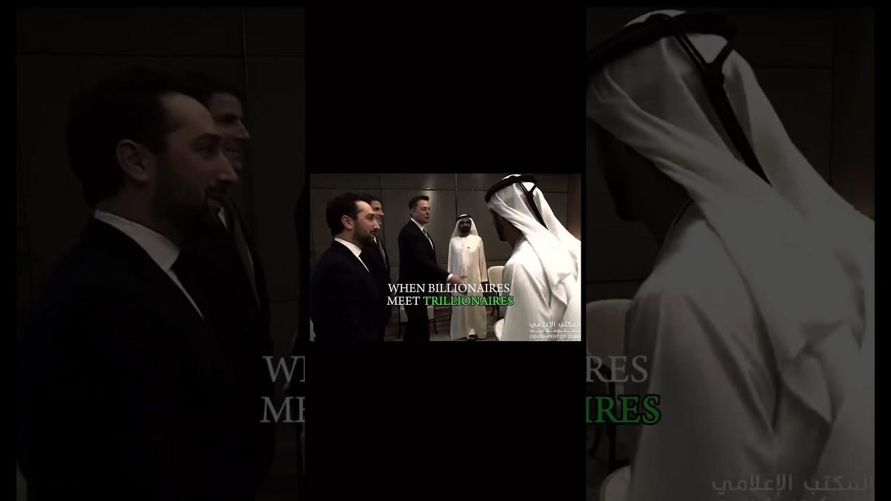 When Billionaires Meet Trillionaires 🔥#elonmusk #dubai #money #billionaire