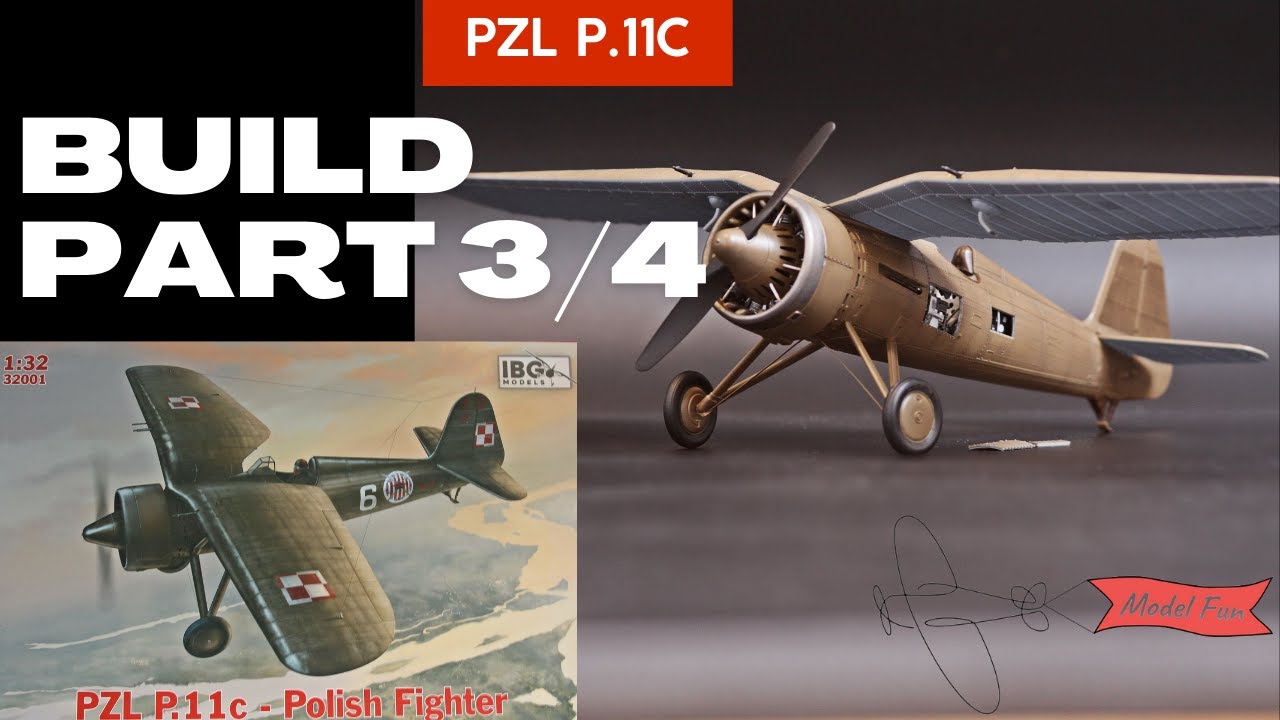 СБОРКА 3/4 PZL P.11c 1:32 IBG 32001