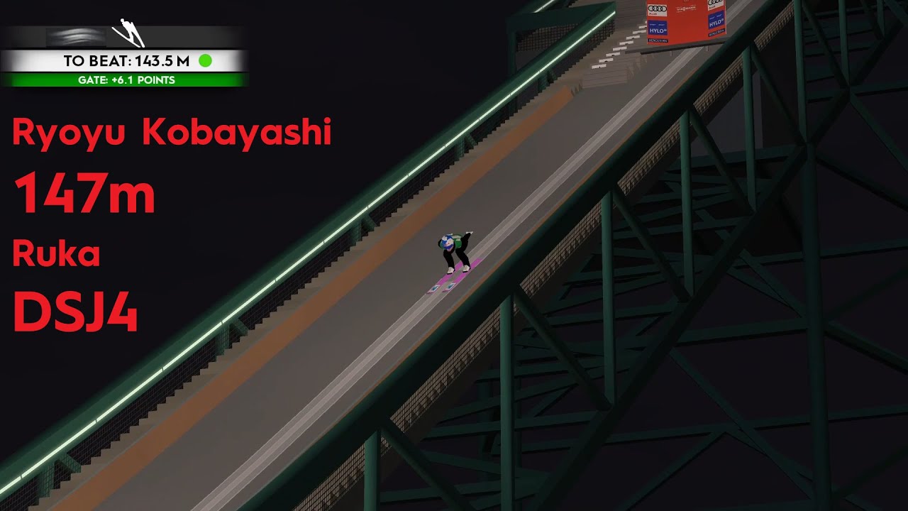 Real Jumps in DSJ4 #21 Ryoyu Kobayashi 147m Ruka 2021