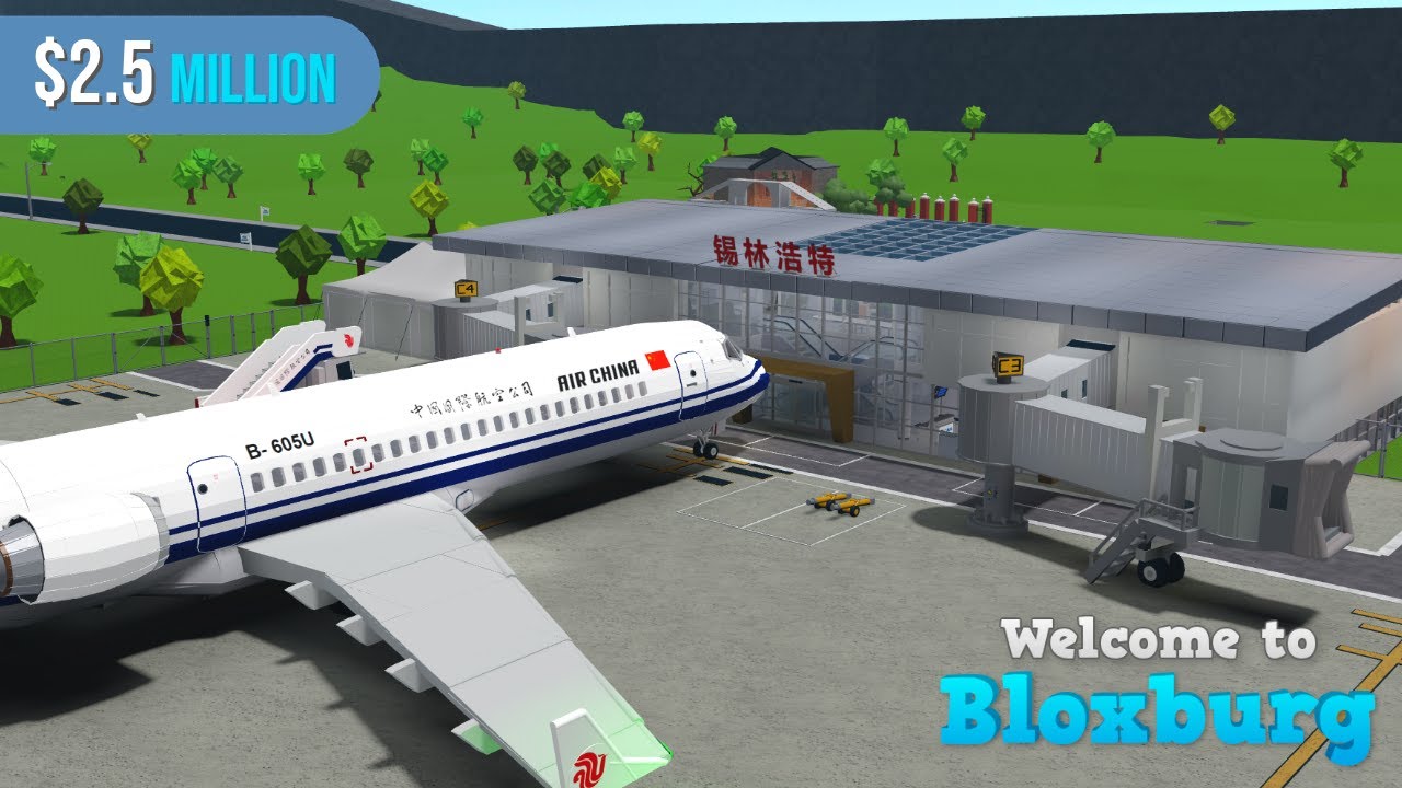 Touring A 2.5M DOLLAR AIRPORT + AIRPLANE! | BLOXBURG