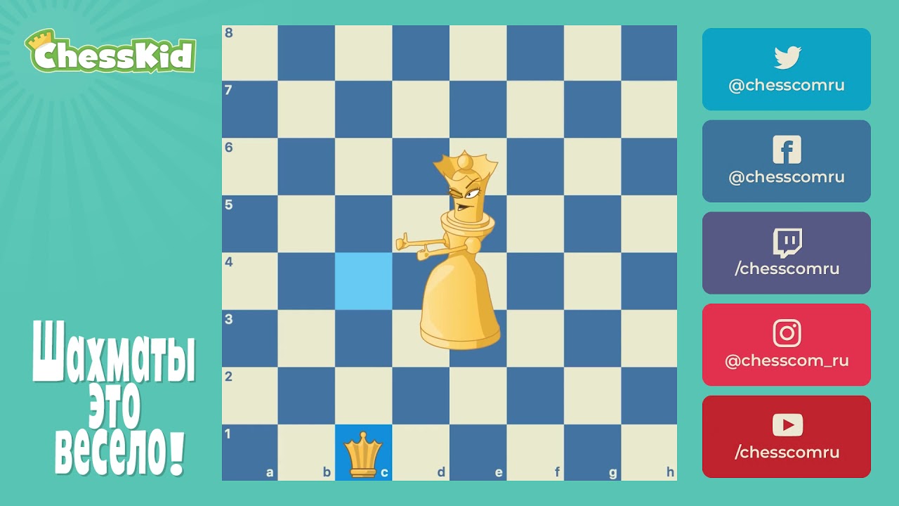Шахматы для детей на ChessKid - Ферзь 😉👍 Как научиться играть в шахматы