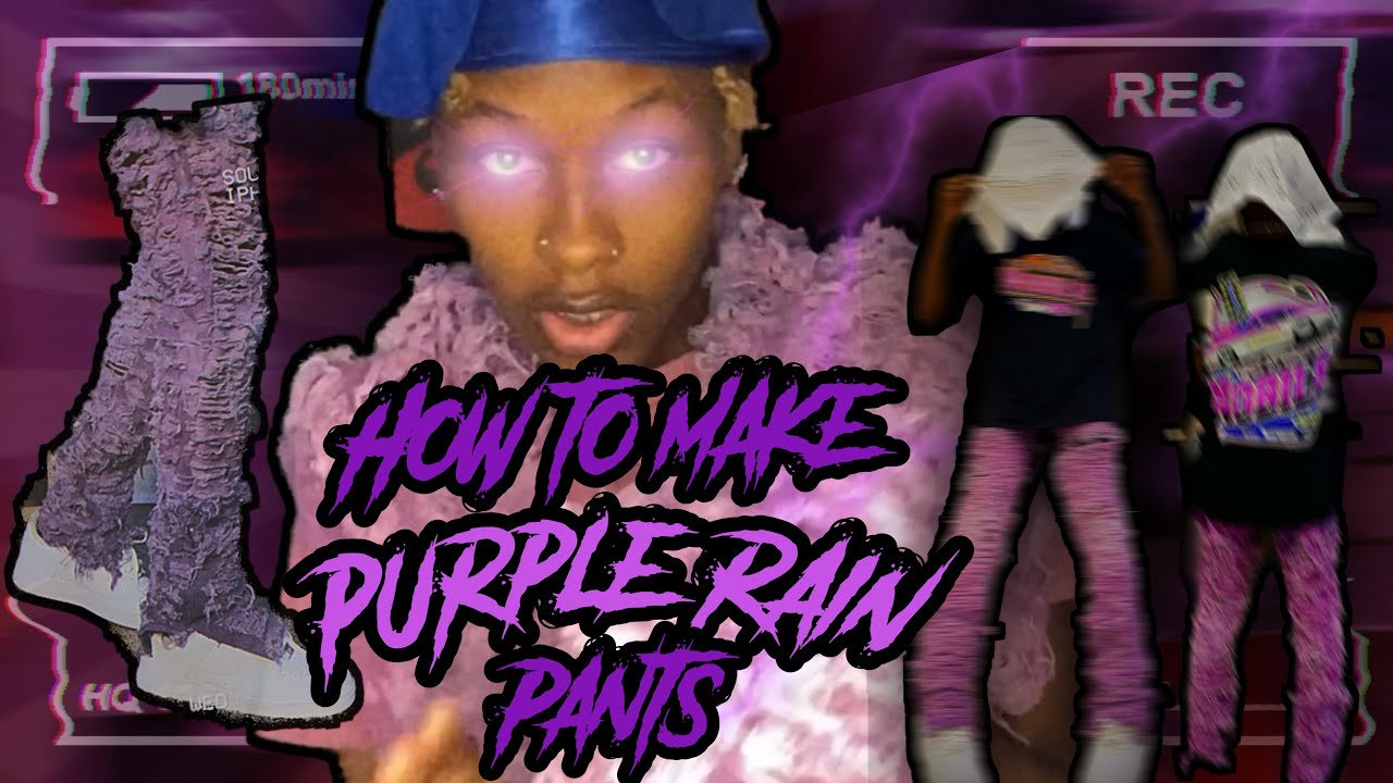 Purple Rain Stacked Pants|Tutorial|👖🔥