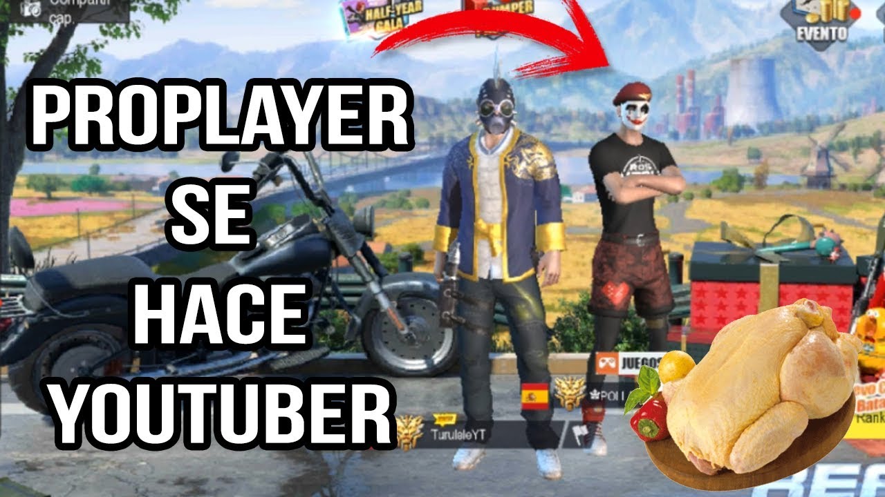 JUGADOR PRO SE HACE YOUTUBER POLLO GORDO !! RULES OF SURVIVAL