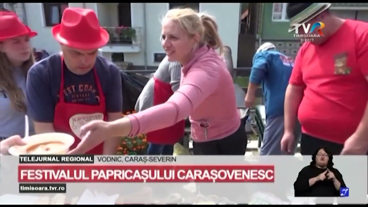 Festivalul Papricașului Carașovenesc la Vodnic #StiriRegionale @TVRTM