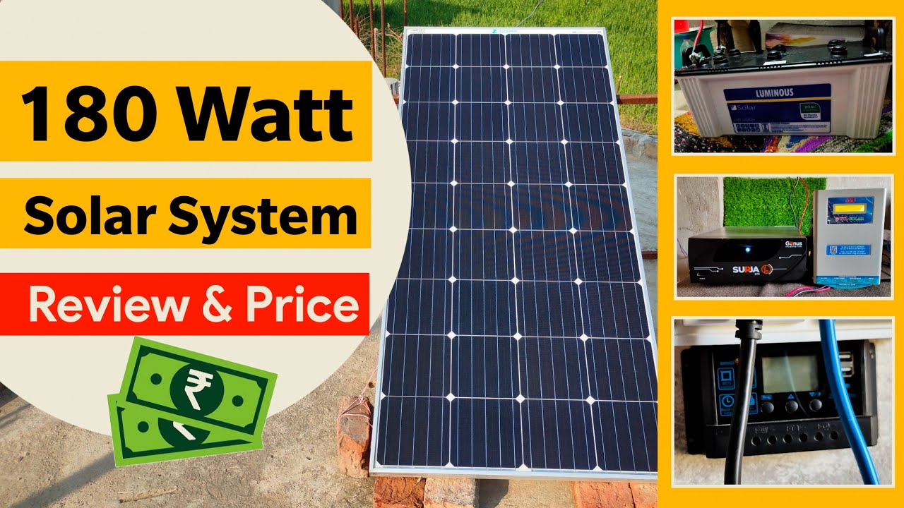 180 Watt solar System Price