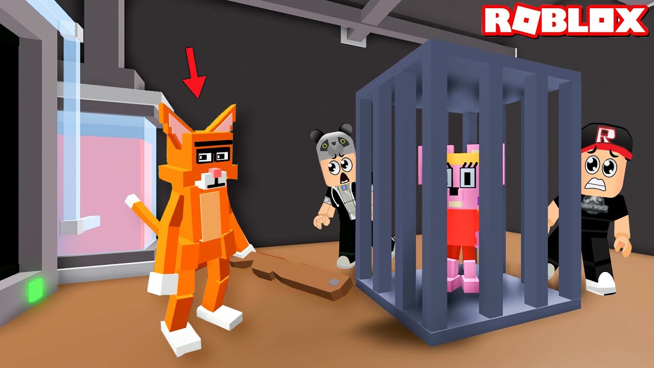 Rescue the Mouse from the Dungeon Before the Evil Cat Comes!! - Panda and Roblox Kitty