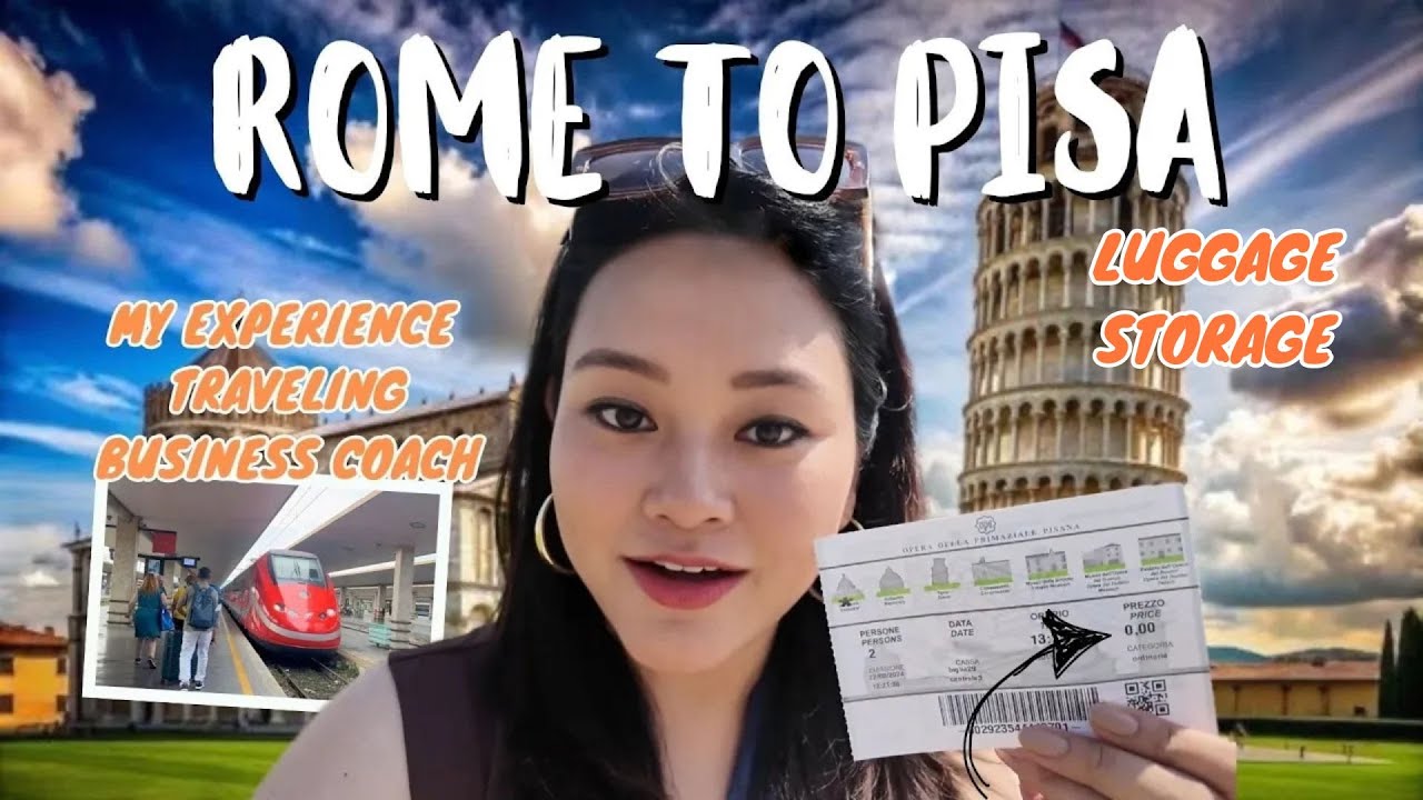 Rome to Pisa by High-Speed Train 🚄 | Day Trip to Leaning Tower, Travel Tips & Luggage Storage!