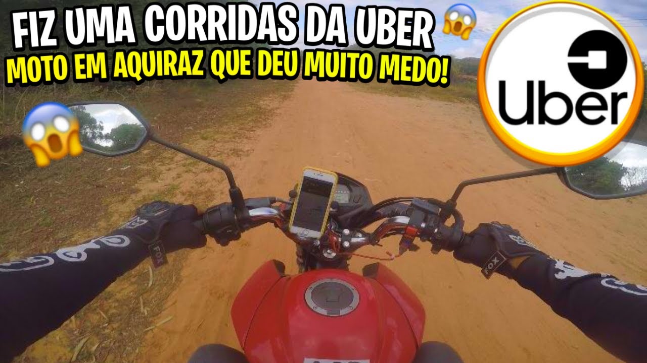 😱PEGUEI UMA CORRIDA DA UBER MOTO EM AQUIRAZ QUE DEU MUITO MEDO *voc&ecirc; faria ou cancelava? #ubermoto
