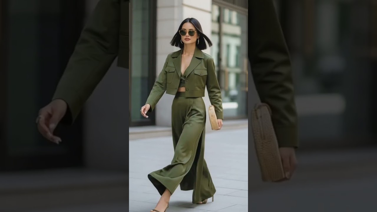 Trendy Tones & Timeless Style 💃 #TrendyLooks #FashionShow #StyleInspiration #RunwayQueen #chiclook