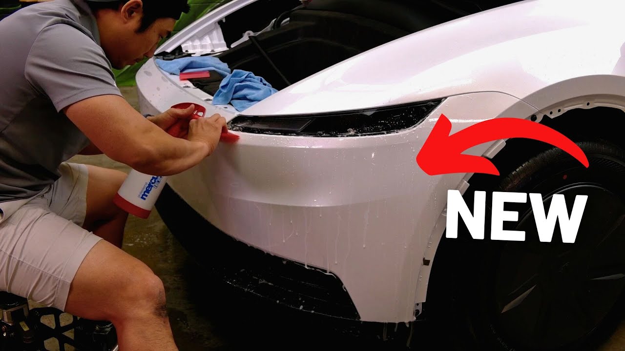 How to DIY PPF New Model Y Juniper Standard Front Bumper