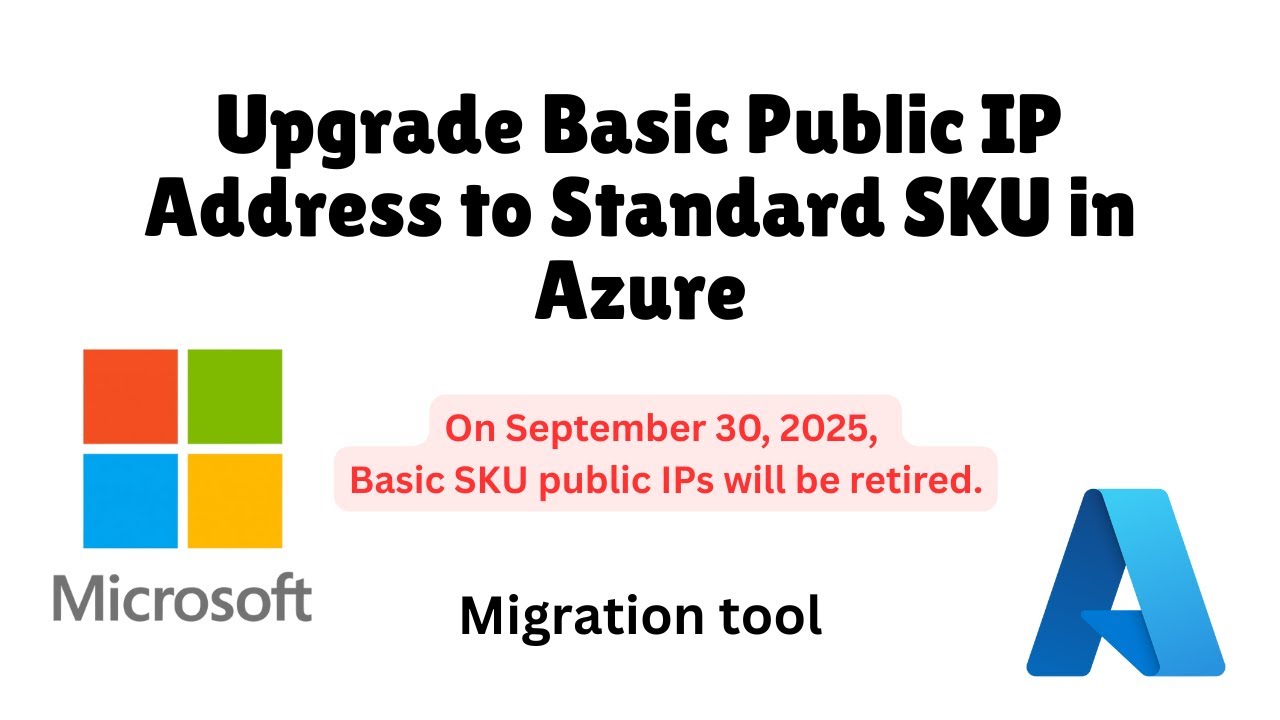 Upgrade Basic Public IP Address to Standard SKU in Azure