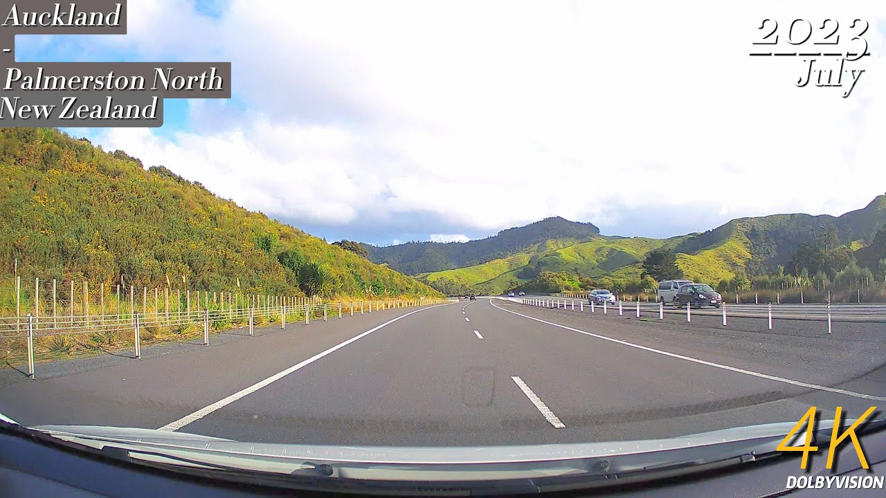 Scenic Driving from Auckland to Palmerston North | 6 hours Car driving sounds for sleeping and study