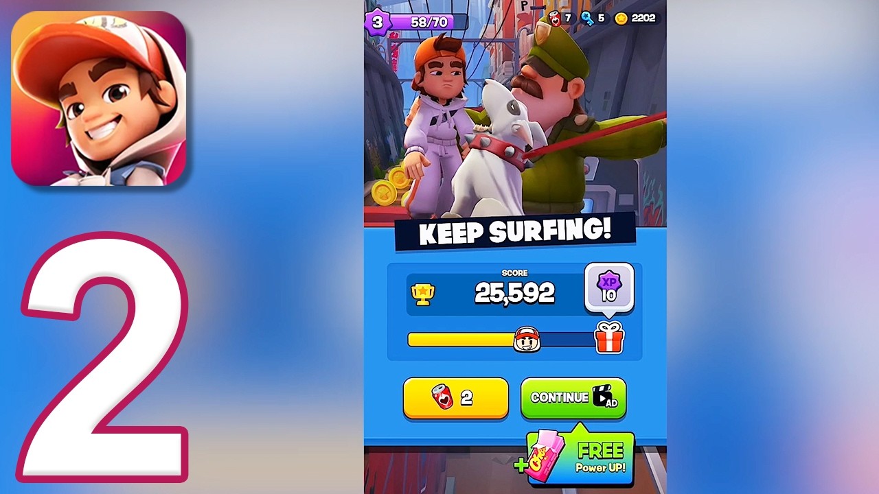 Subway Surfers City - Gameplay Walkthrough Part 2 - Classic Endless (iOS, Android)