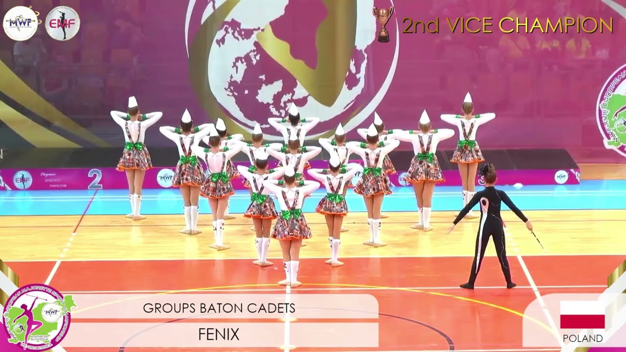 MWF/ 🏆 EUROPEAN 2nd VICE CHAMPION 2023. 🏆GROUPS BATON CADETS / FENIX  - PL