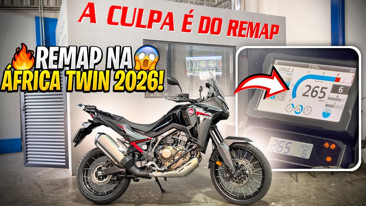 FIZ REMAP NA AFRICA TWIN 2026 | OLHA O RESULTADO😱