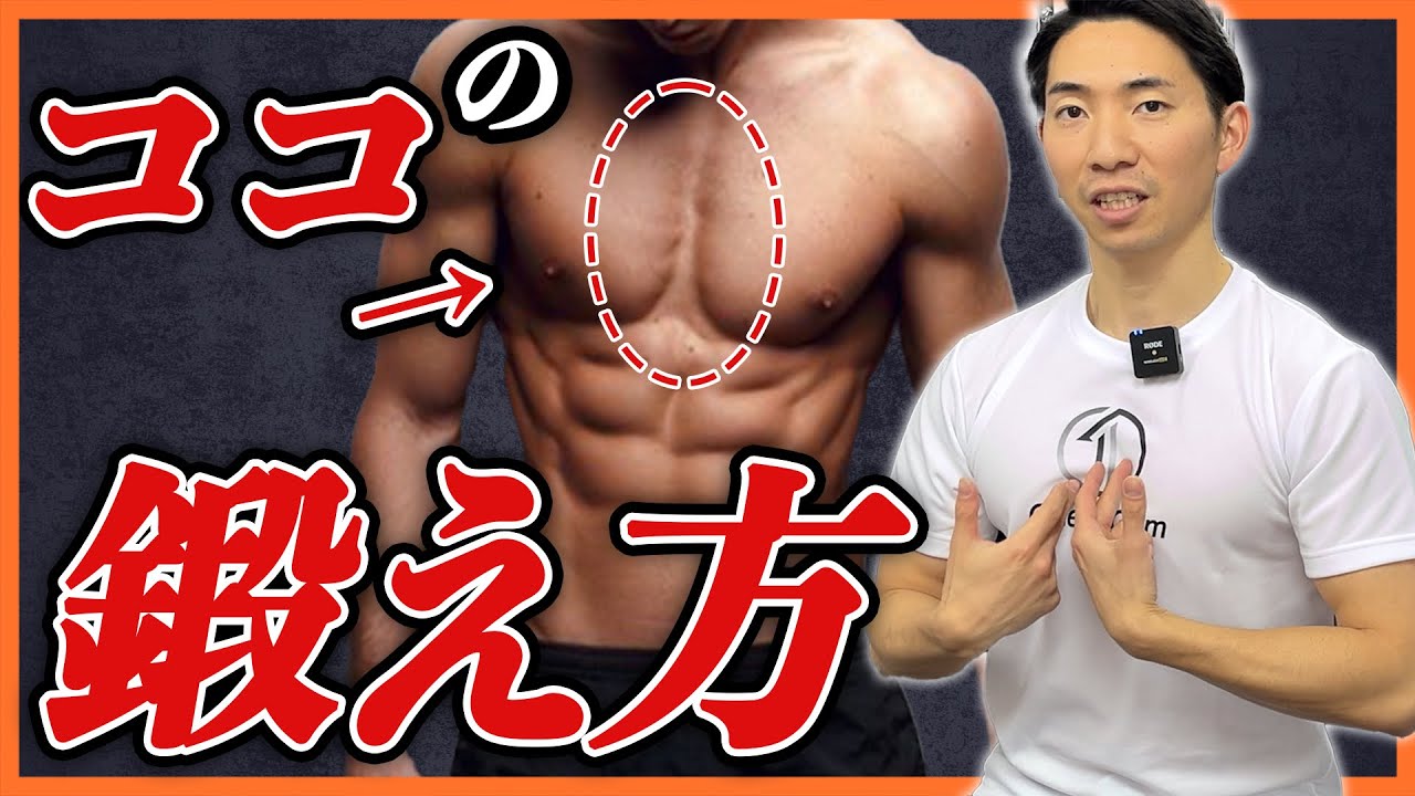 【脱ガリガリ】大胸筋の内側を鍛えるトレーニング厳選3選