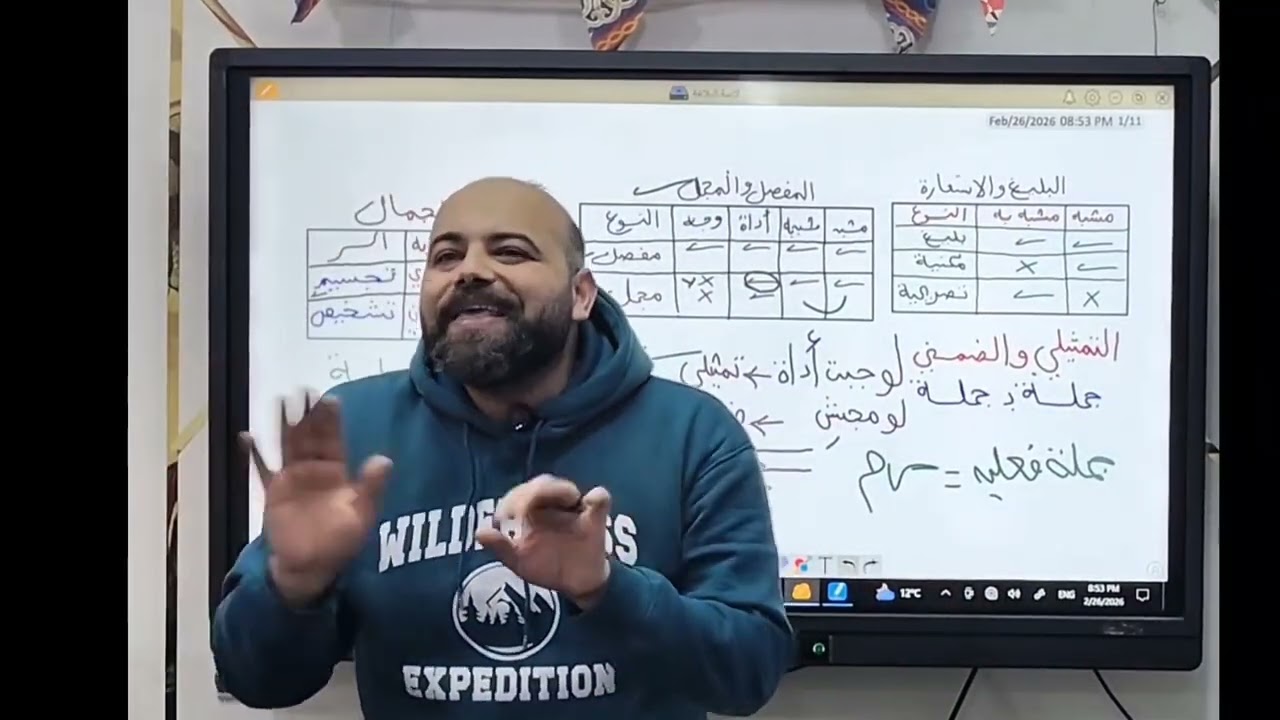 نصوص متحررة للعصر العباسي وقواعد بلاغية ١ث ترم ثان ٢٠٢٦