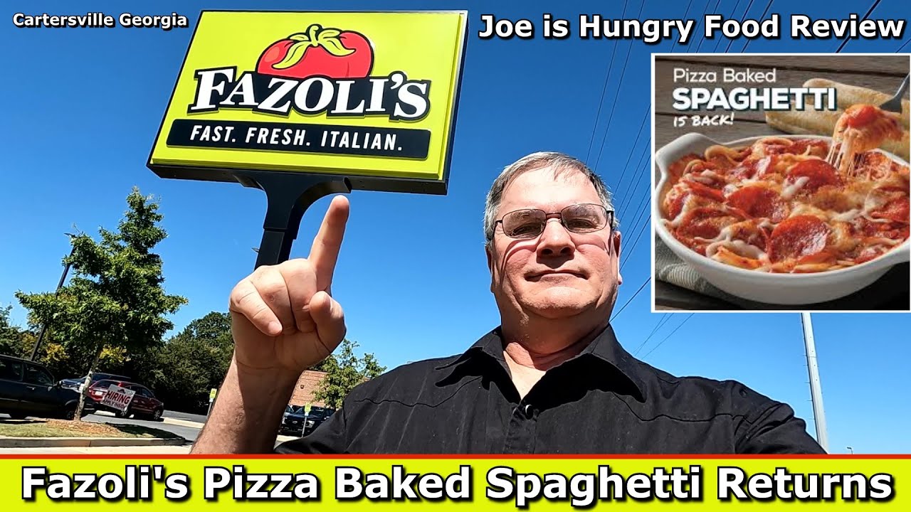 Fazoli's Pizza Baked Spaghetti Returns Review | Fall Menu Item | Joe is Hungry 🍝🍅🍕