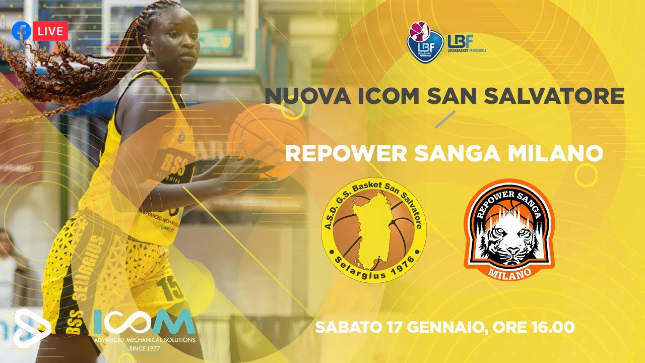 BASKET A2F | NUOVA ICOM SAN SALVATORE 🆚 REPOWER SANGA MILANO
