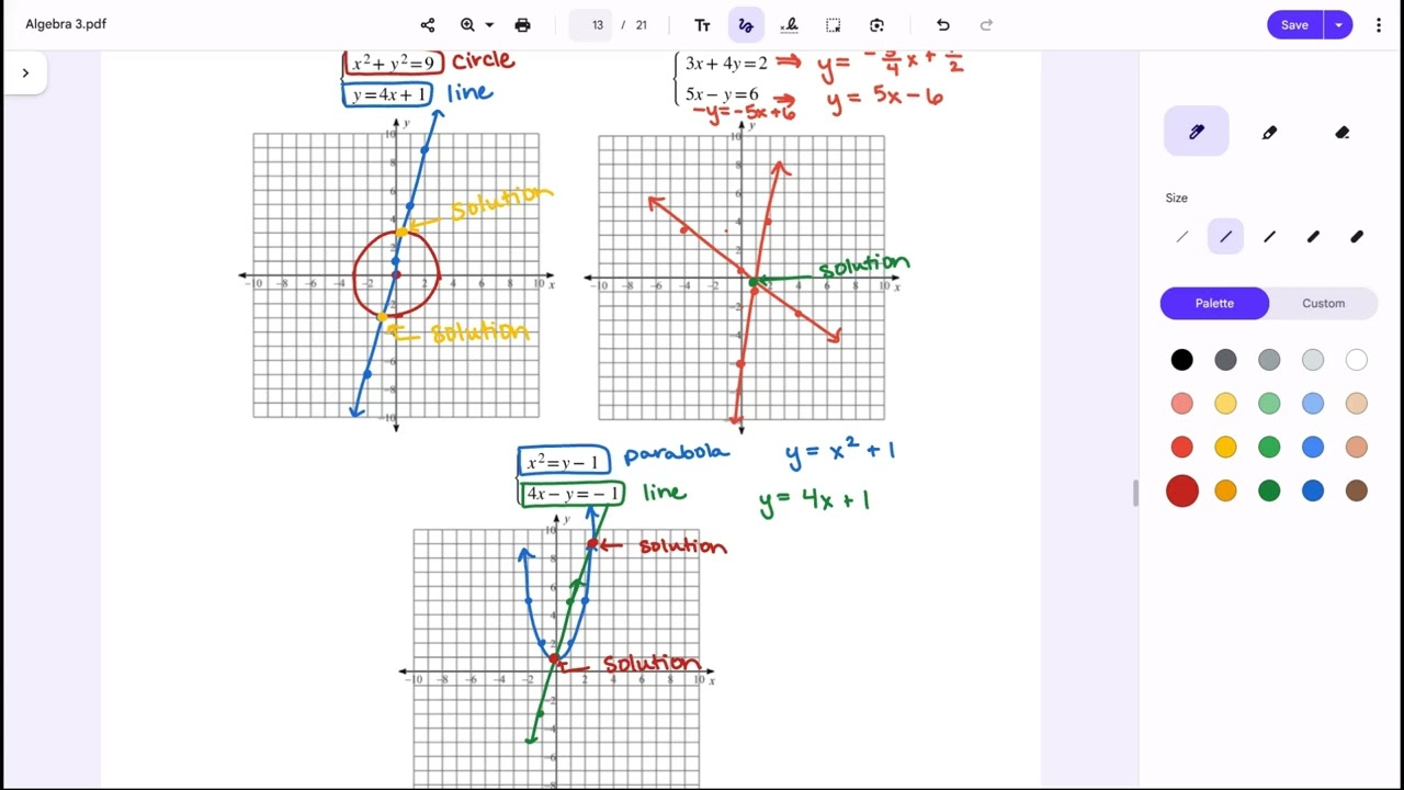 Algebra 3 - 5.4 Part 1