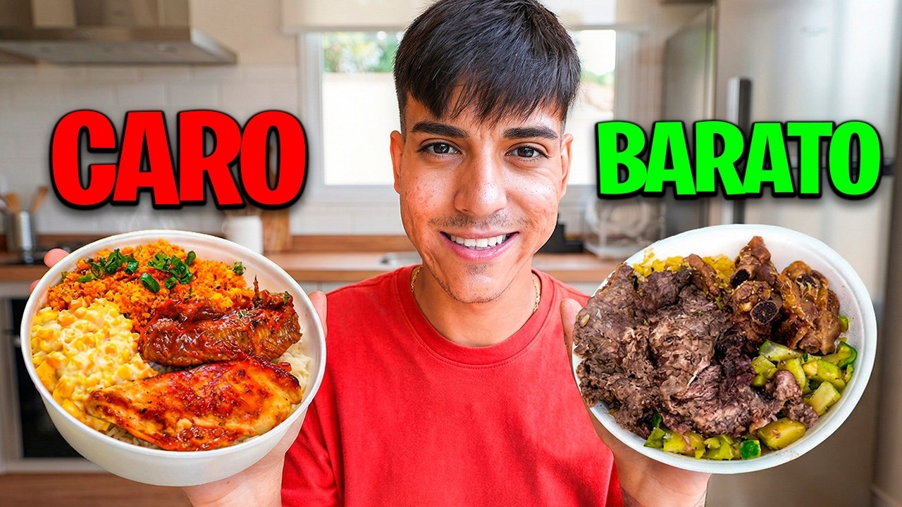 PEDI A MARMITA MAIS BARATA VS MAIS CARA DO IFOOD