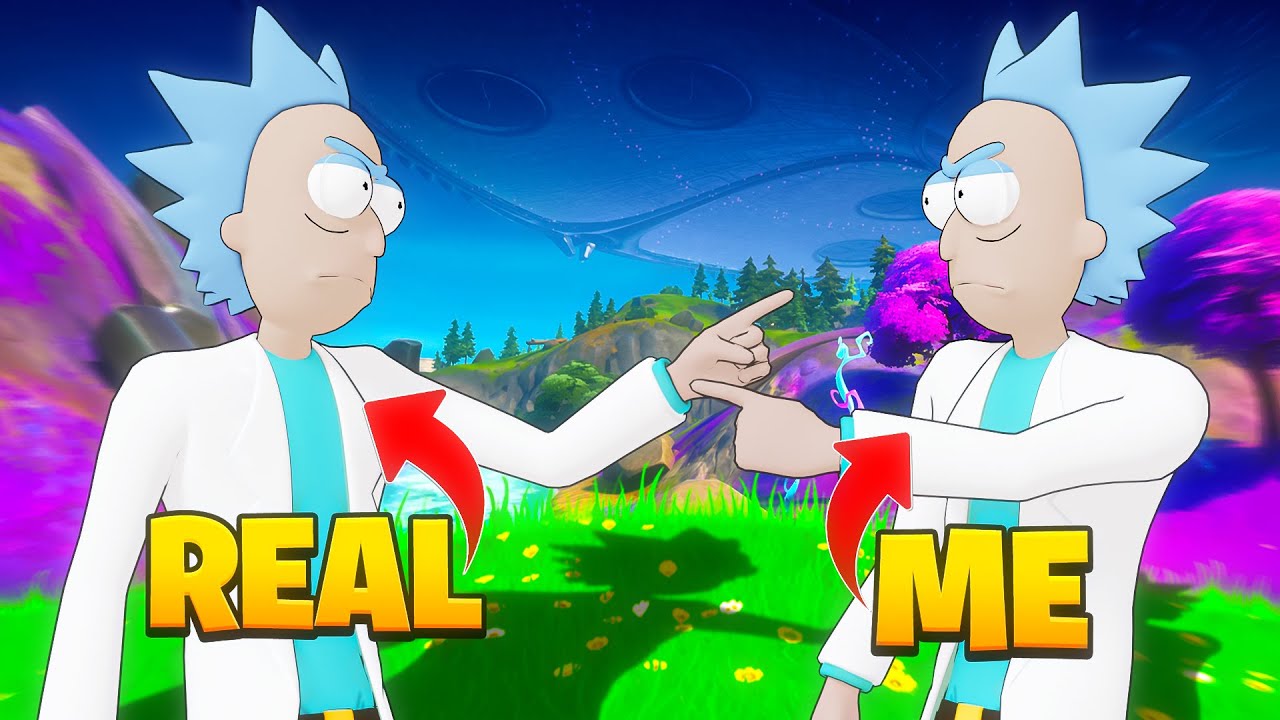 We Pretended to be RICK Sanchez in Fortnite (IT WORKED)