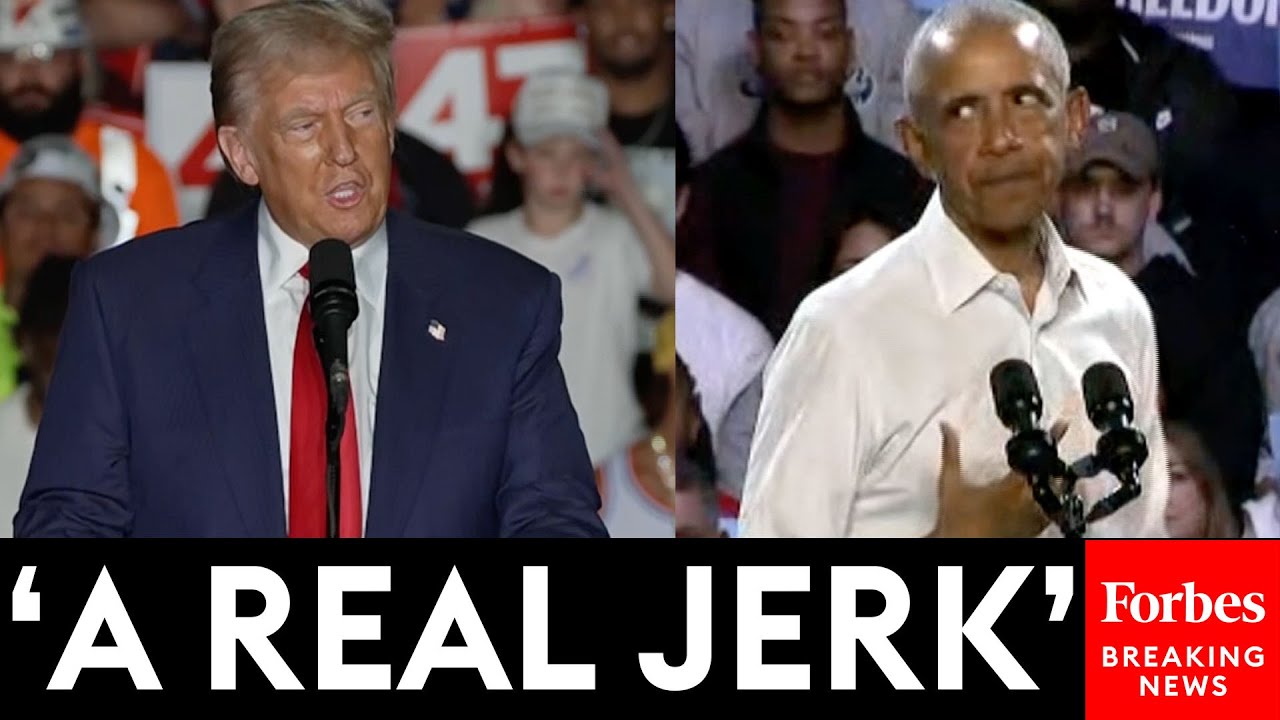 Former President Trump And Former President Obama Trade Attacks At Respective Campaign Rallies