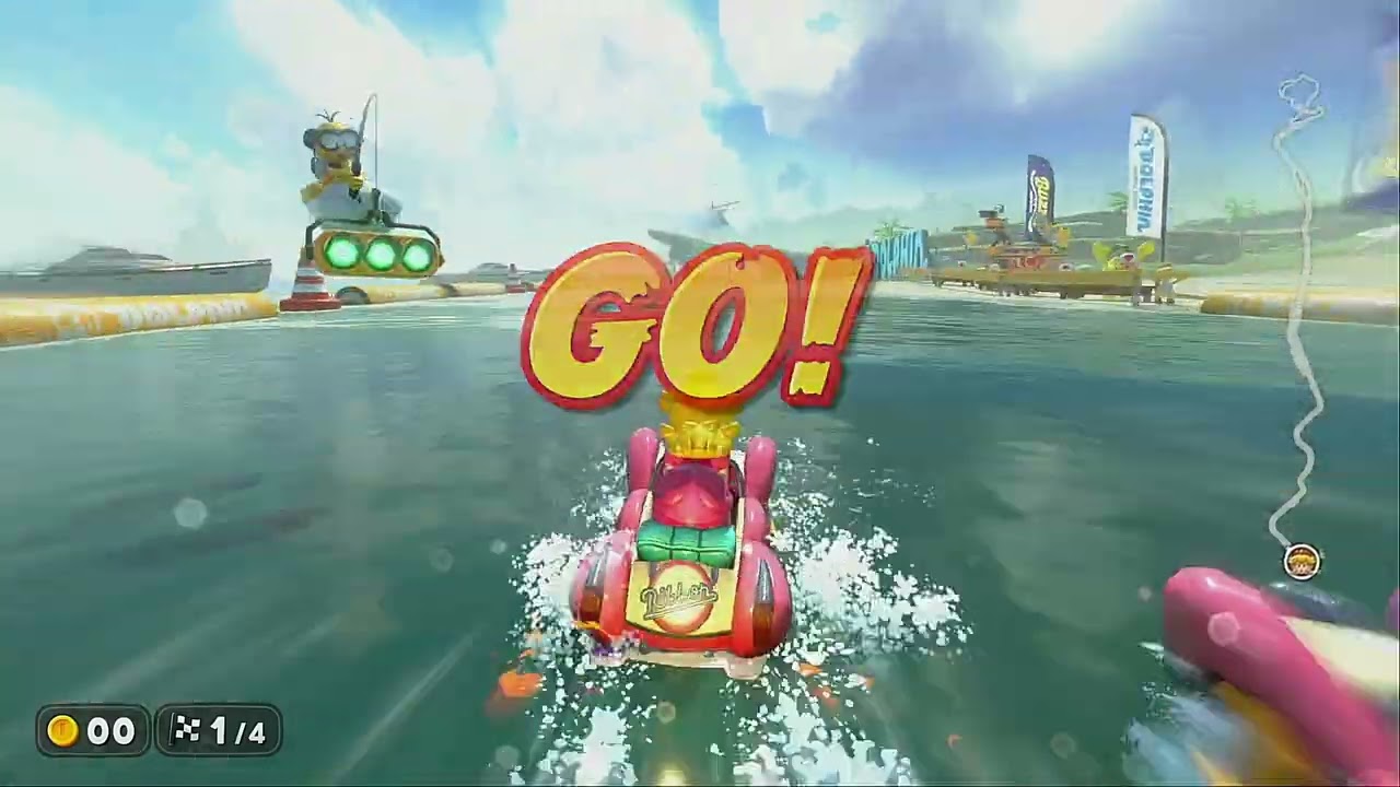 Mario Kart World Gameplay # 5 Princess Peach at the Banana Peel Cup Grand Prix 150 CC Race