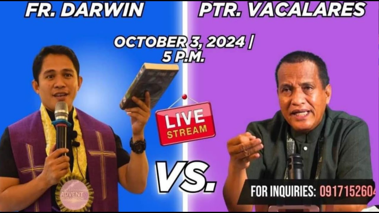 👉[Dialogue] Pastor Cres Bacalares vs Fr. Darwin Gitgano.