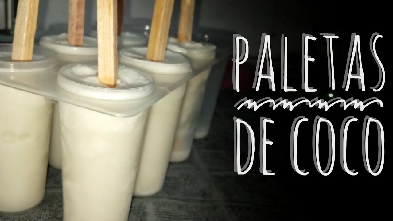 Cómo hacer paletas de coco🥥🤩