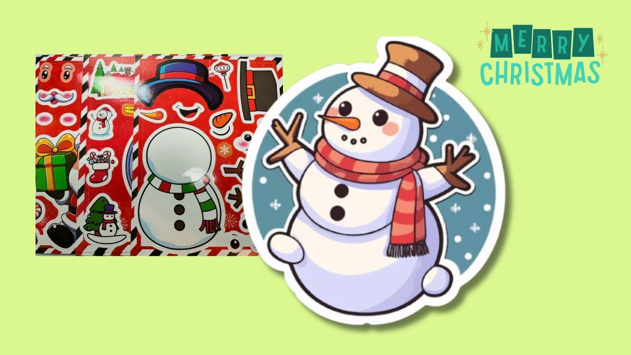 Christmas Stickers ASMR 🎅✨ Satisfying & Relaxing Holiday Sticker Sounds | Family Friendly