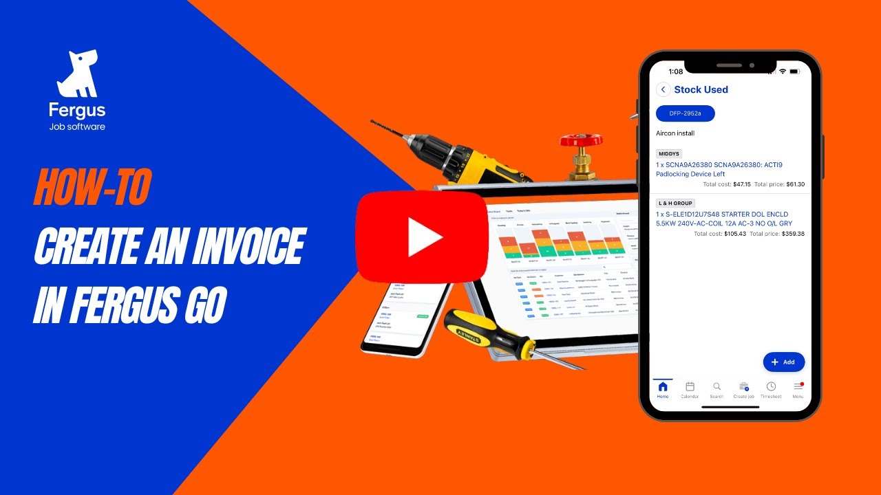 Invoice On The Go | Invoicing In Fergus Go