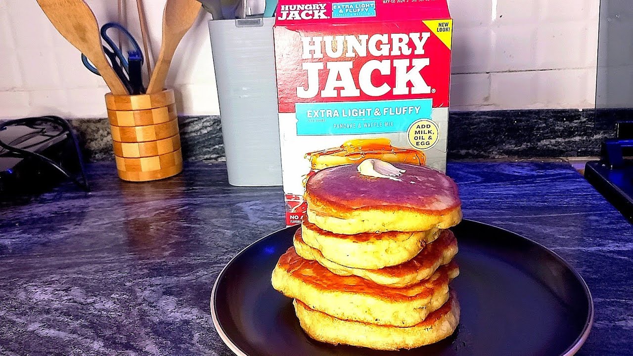 How to make EXTRA FLUFFY HUNGRY JACK PANCAKES at home | ABIOLA VLOGS