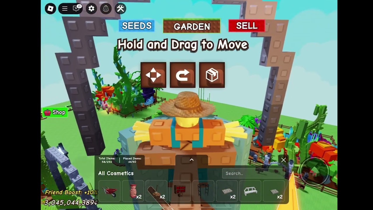 I WILL BE FINISHING OFF MY SKYBASE IN GROW A GARDEN