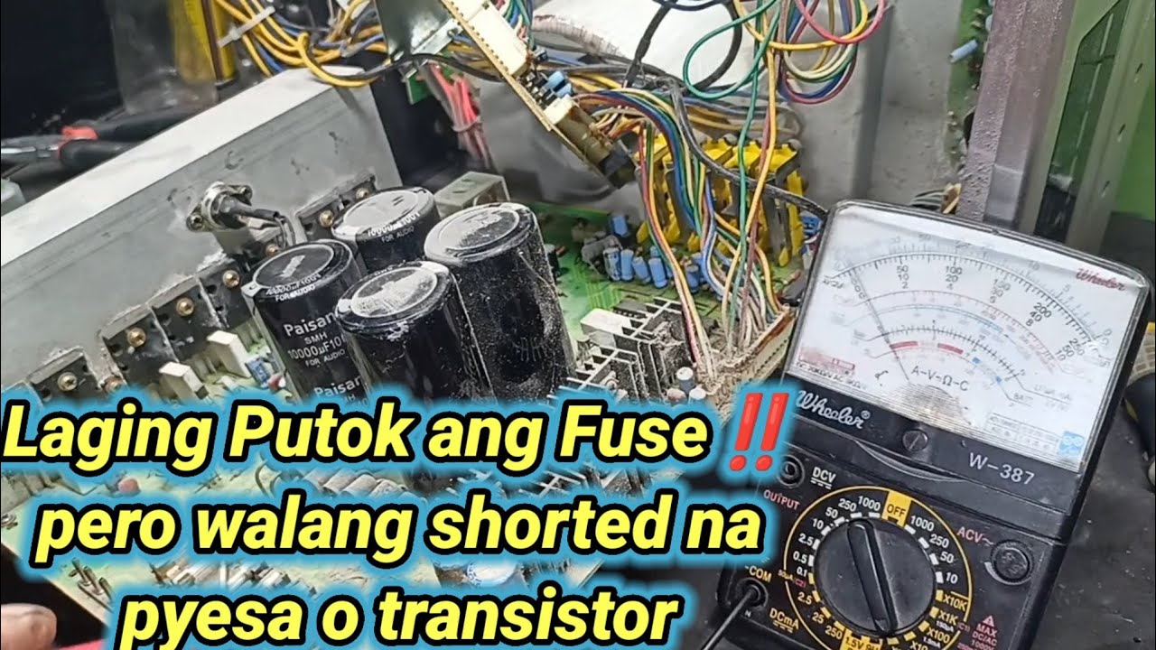 Sakura Av-737 amplifier‼️Pumuputok ang fuse , Paano ayusin?