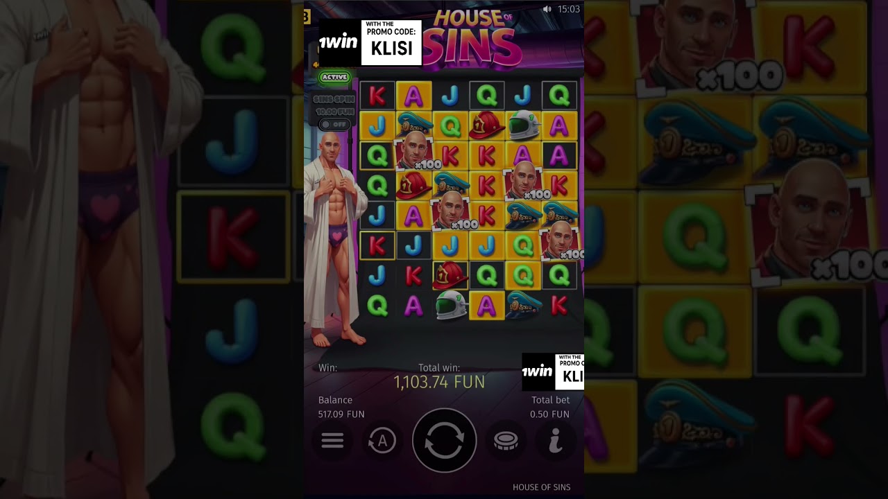 MEGA WIN IN HOUSE OF SINS PROFIT 1730$  #1win #casino #viral   