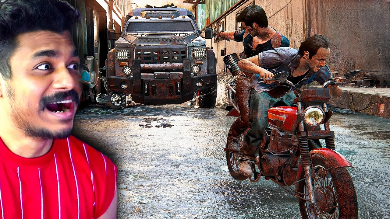 Finally we escape from police chase in Uncharted 4 🔥 PS5 Gameplay