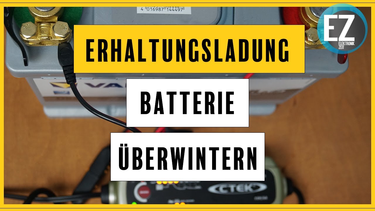 Erhaltungsladung sinnvoll? Erhaltungsladung Kfz Batterie, Motorrad, Wohnmobil - alle Infos