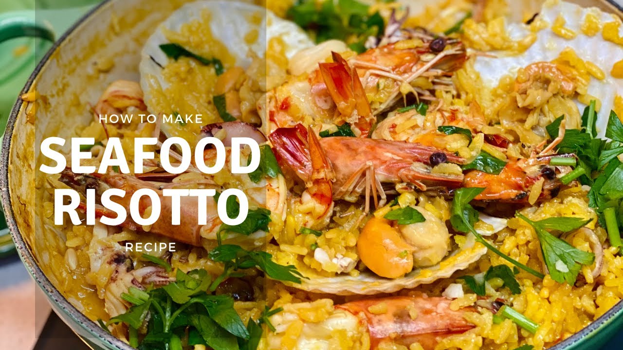 Saffron Seafood Risotto Recipe
