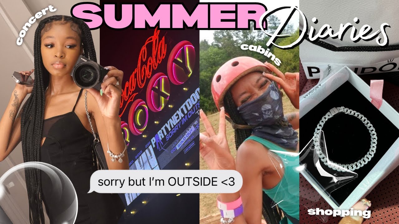 SUMMER DIARIES 003 ✰ : cabin trip, partynextdoor concert, ATVs, paintroom, pandora, + more