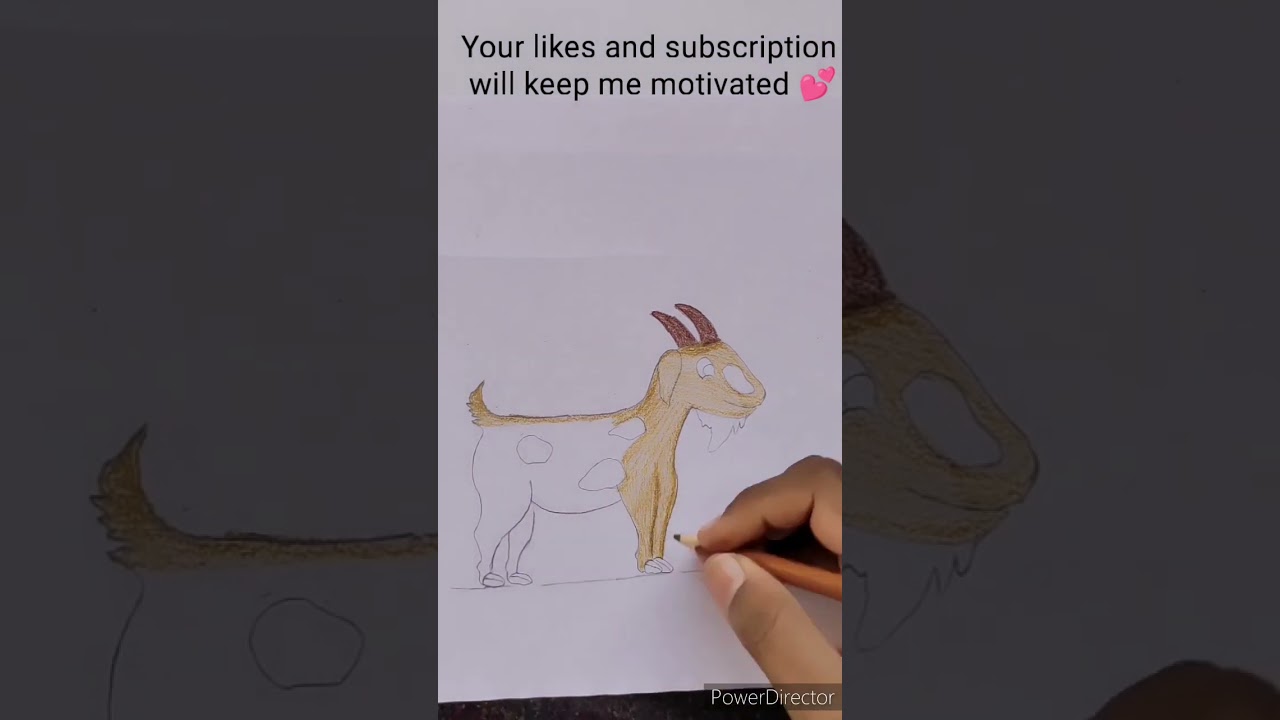 How to colour a Cute Goat.Full drawing tutorial of Cute Goat link in description box.