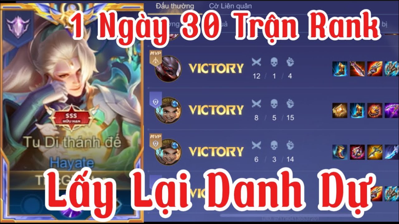 1 Ngày Leo 30 Trận Rank Và Trận Hay Nhất Mùa Của Giày