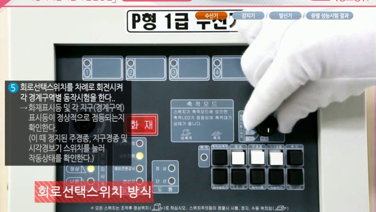 자동화재탐지설비 점검방법(한국소방안전협회)