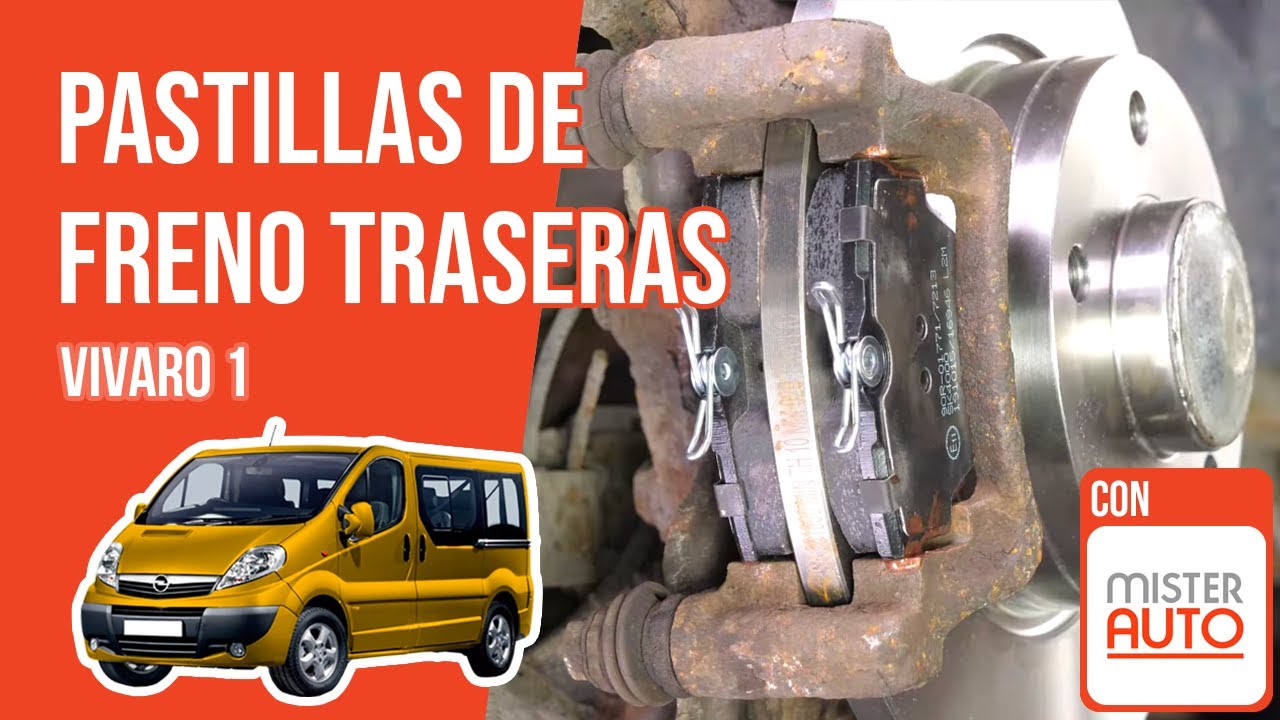 Cómo cambiar las pastillas de freno traseras Vivaro 1 🚗