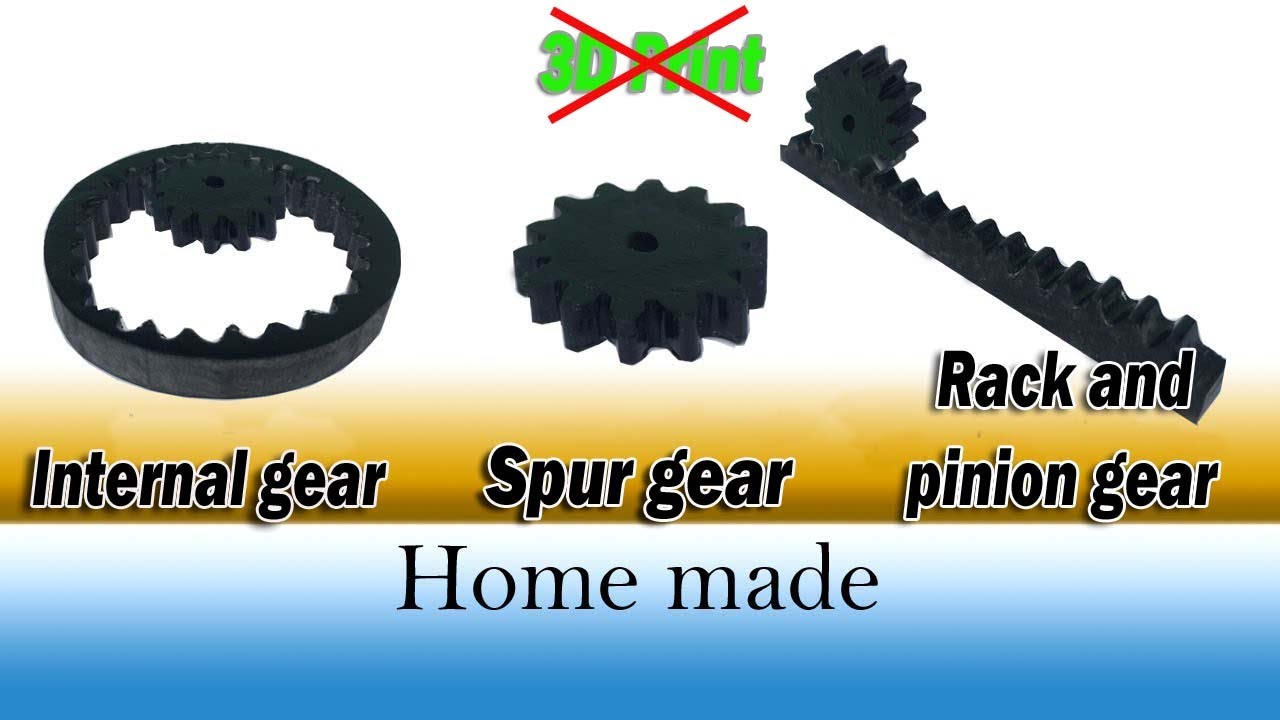 How to make Gear at Home | Internal Gear DIY | Rack and Pinion Gear DIY