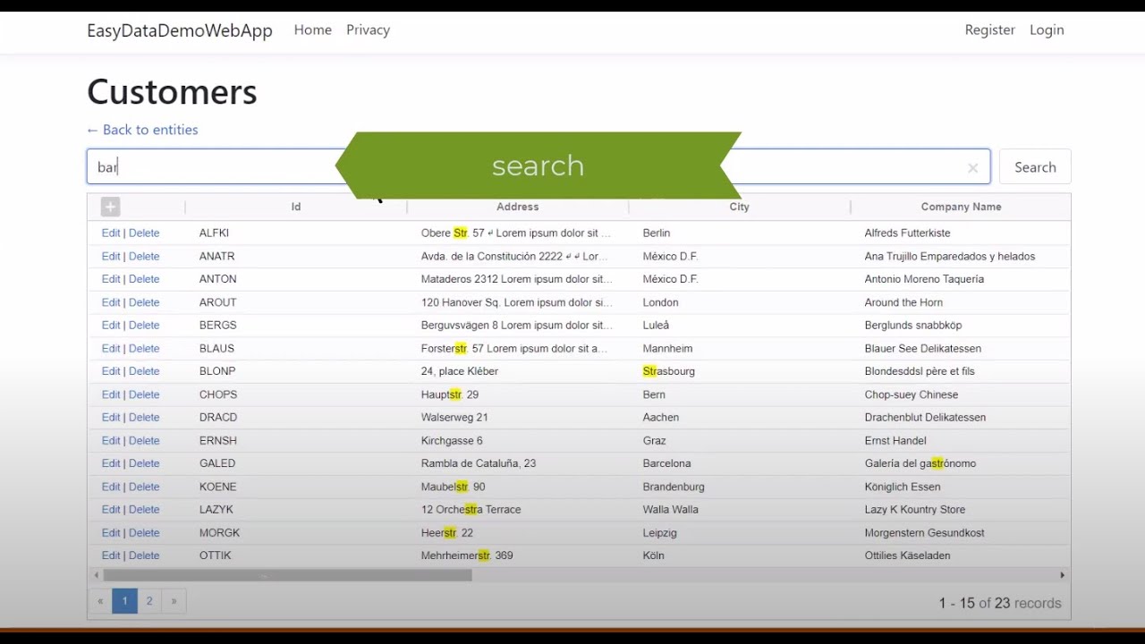 Super-easy CRUD in ASP.NET Core projects with EasyData open-source library