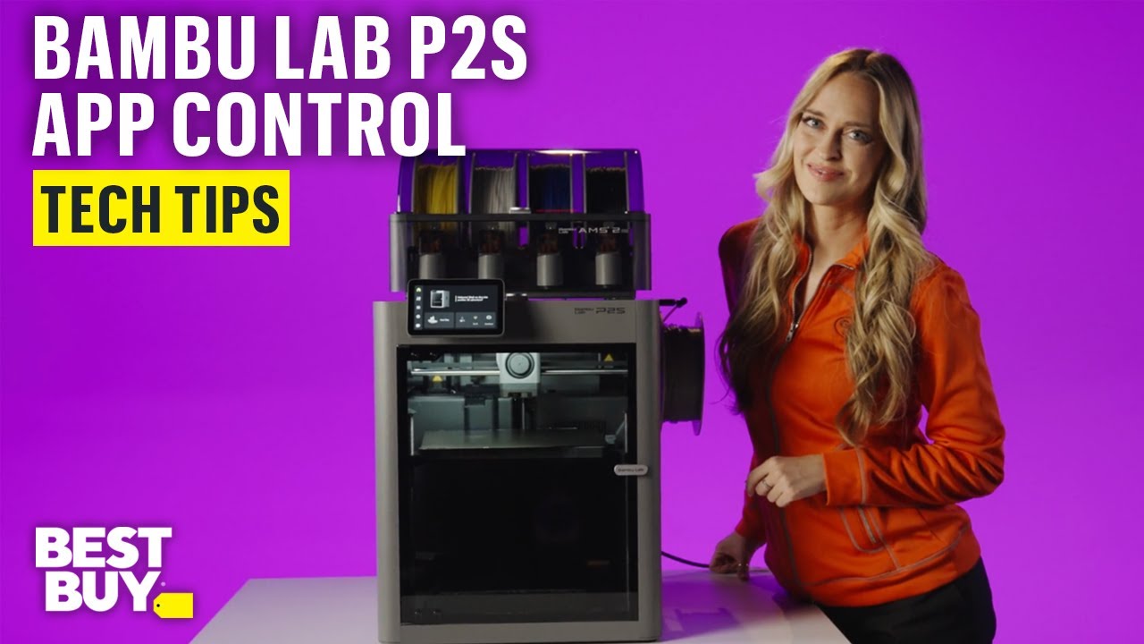 Exploring the Bambu Handy App for the Bambu Lab P2S AMS Combo 3D Printer &ndash; Tech Tips from Best Buy