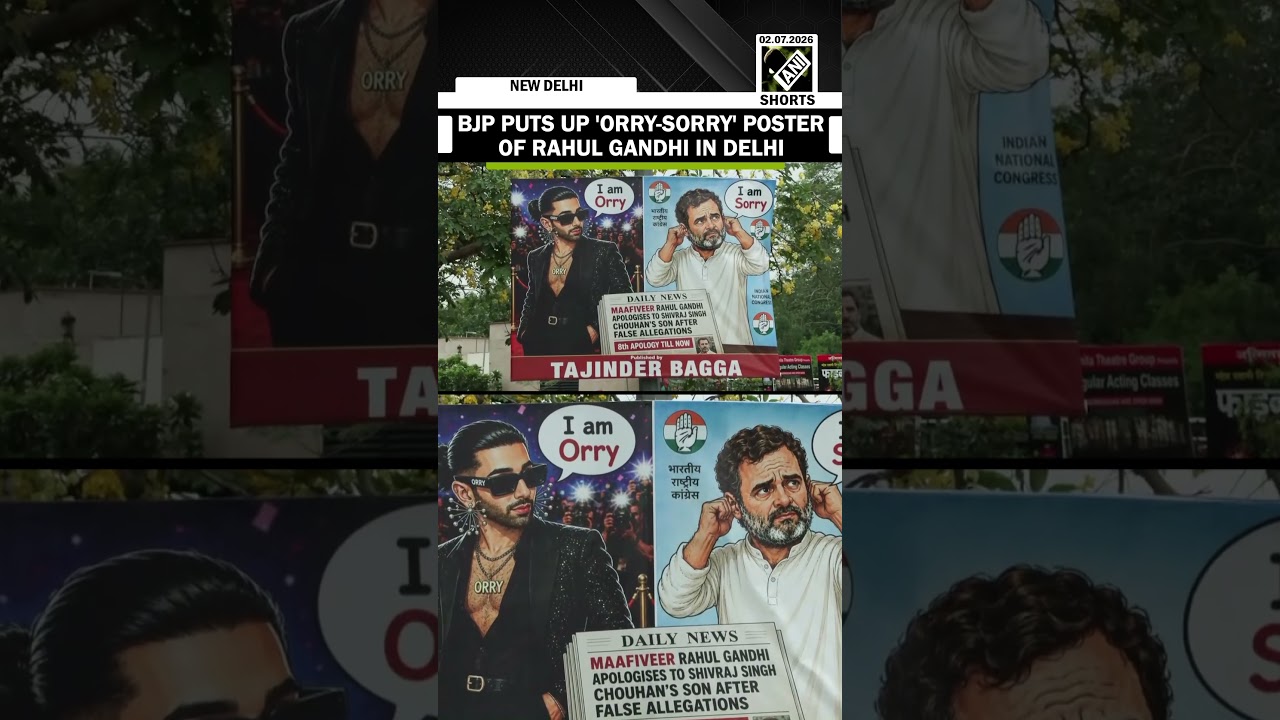 Posters put up at Delhi's Mandi House targeting Rahul Gandhi&rsquo;s apology over defamation row