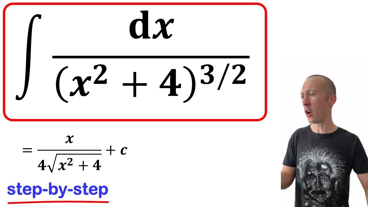 Sketchy Integral 1/(x^2+4)^3/2 using trig sub!
