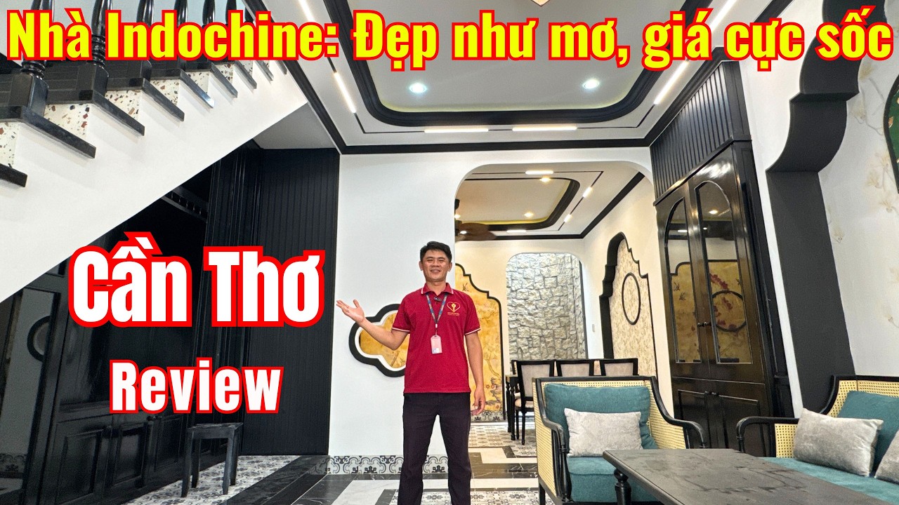 Nhà phong cách Indochine đẹp như mơ tại Cần Thơ | Nhà Đất Đại Điền